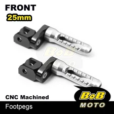 BOB 25mm Extend Front Foot Pegs TITANIUM For Kawasaki Z125 16 17 18 19 20