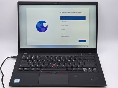 Lenovo ThinkPad X1 Carbon 6th Gen 14'' FHD Touch I7-8650U 256GB 16GB W11P *READ*