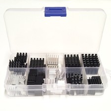 Easycargo 100pcs Heatsink Assortment Kit Small Cooler Aluminum Heat Sink Set...