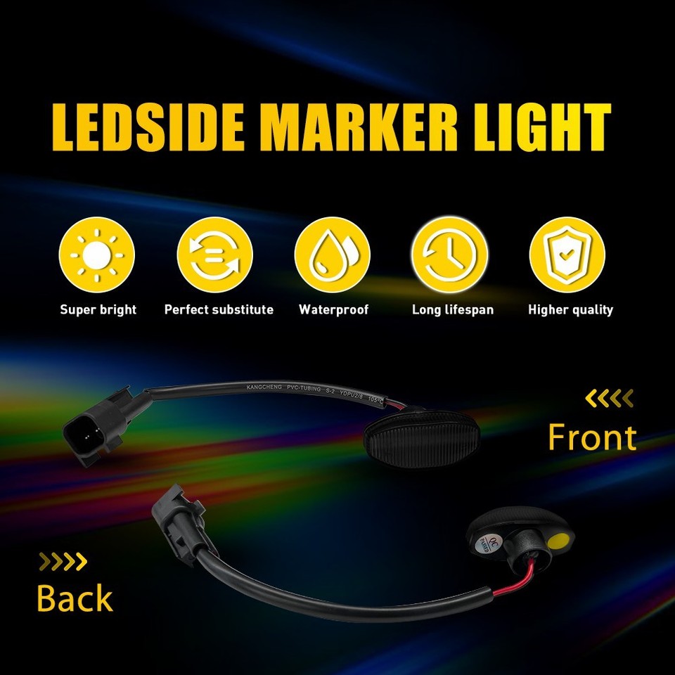 Fender Light For 2010-14 Ford F-150 F150 Raptor LED Side Marker Light ...