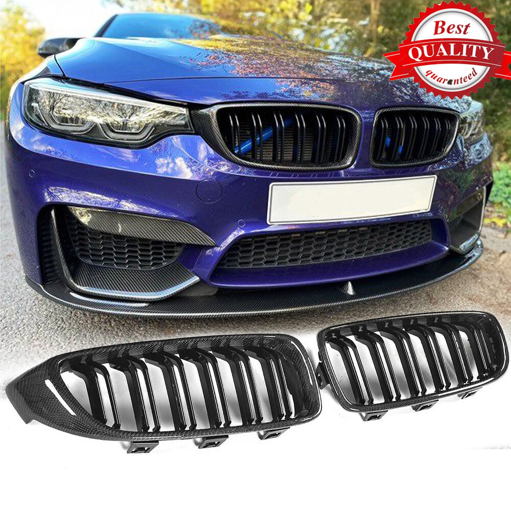  F32 F33 F36 F80 F82 F83 カーボン キドニーグリル Gloss Carbon Fiber Front Grille For 4 Series BMW F80 F82 F83 M3 M4