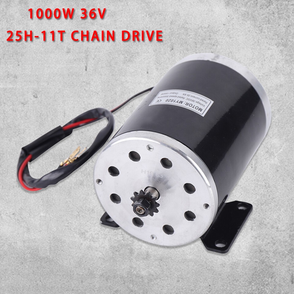 36V 1000W Brush Motor for Electric Scooter Quad Razor E-Bike Go-Kart ...