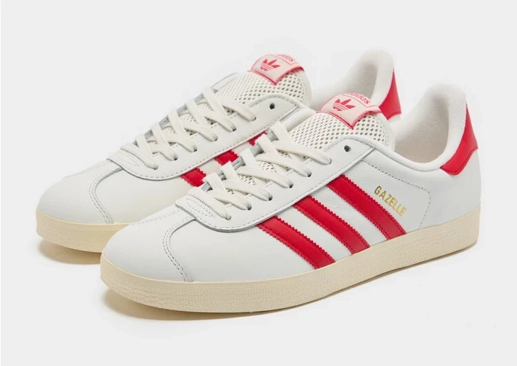 Adidas Originals Gazelle Shoes in Cloud White and Better