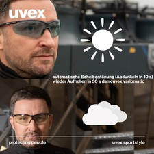 Uvex Sportstyle Variomatic Bügelbrille - Sel...