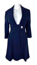 Gorgeous Navy Coat From Goat Uk 8 - Us 4