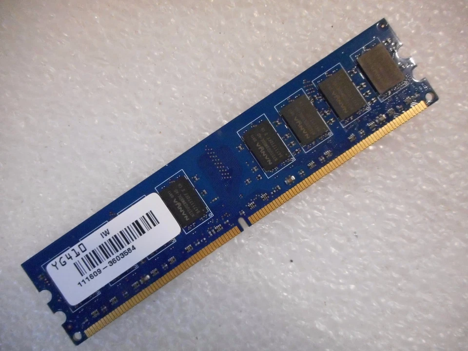 NEW Nanya 2GB DDR2 2Rx8 PC2-6400U 240pin DIMM DESKTOP MEMORY NT2GT64U8HD0BY-AD  - Image 2 of 2