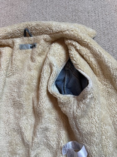 Ladies Topshop MOTO Fur Lined Denim Jacket, UK 10 - Picture 8 of 14
