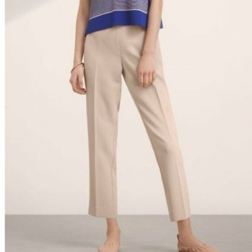 Beige Pull On Mid-Rise Dress Pants | eBay