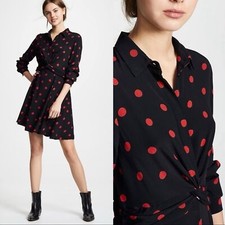 NWT Ganni Barra Dress Polka Dots 42