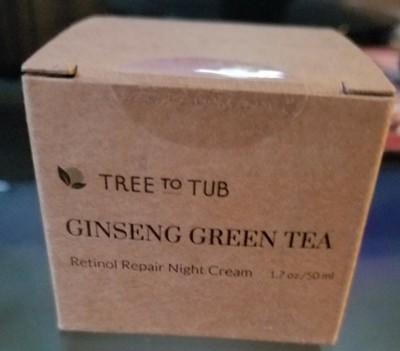 tree to tub ginseng green tea retinol repair night cream
