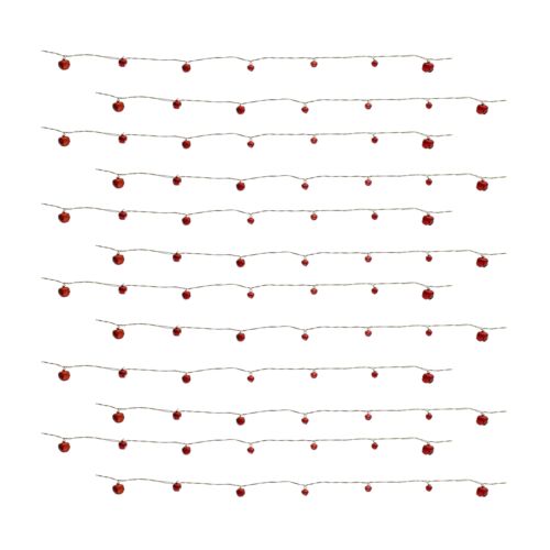 Melrose Red Sleigh Bell Twine Strand (Set of 12) - Picture 1 of 2