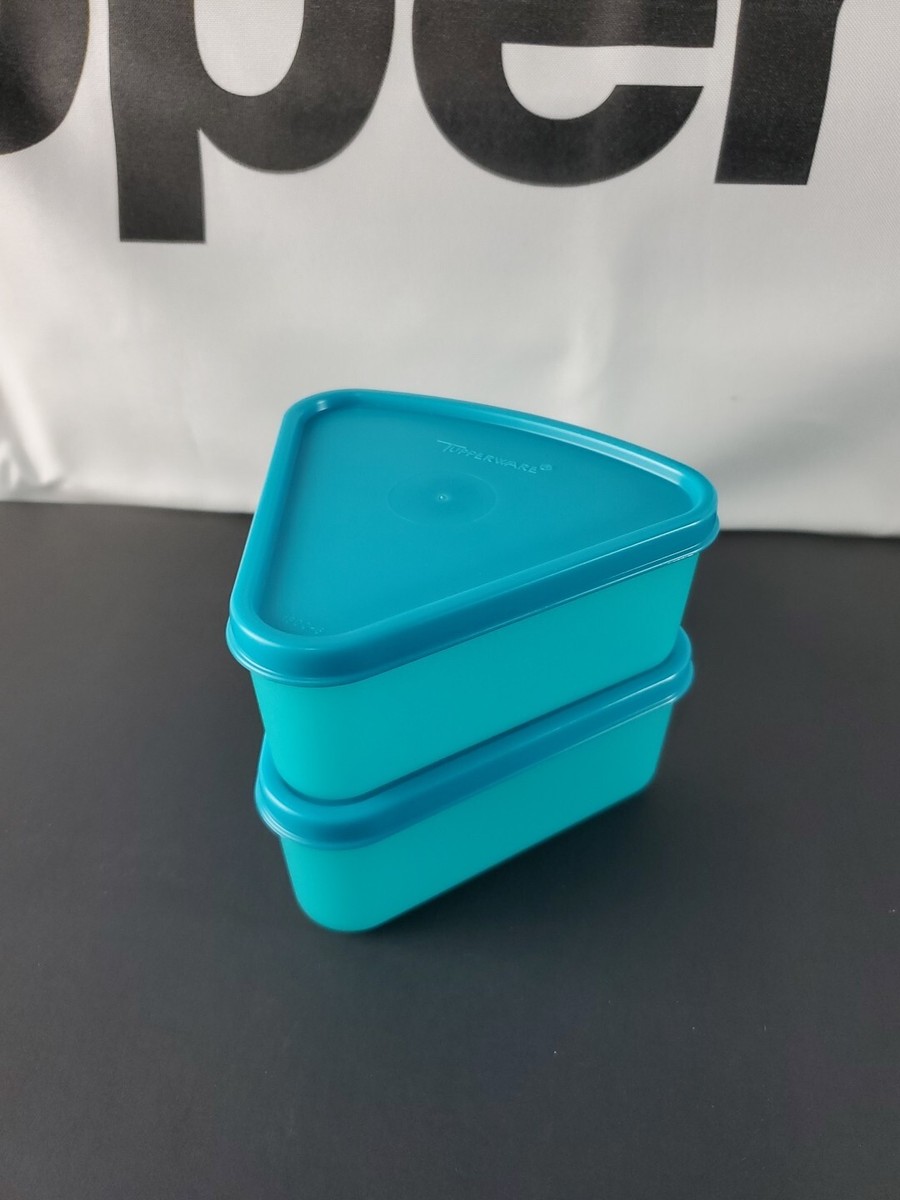 Tupperware Triangle Wedge Container & Seal Modular Carousel Set of