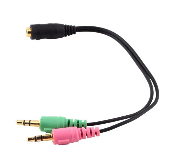 3.5mm mobile Earphone headset Microphone Spitter to use it on PC