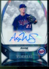 2010 Bowman Sterling Prospect Autographs Refractors #AW Alex Wimmers Auto /199 
