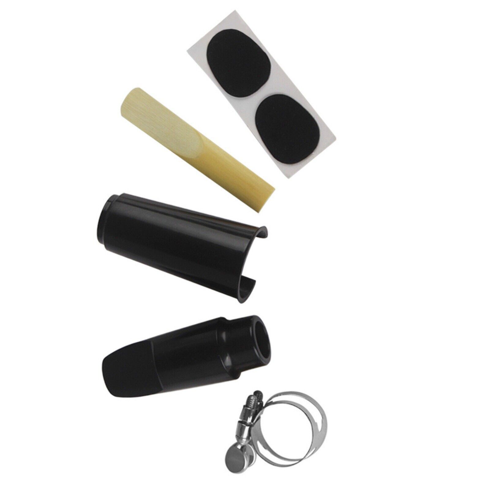 Alto Saxophone Mouthpiece Kit - Reed, Thumb Protector, Cap and Ligature