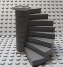 LEGO Dark Bluish Gray Spiral Stairs Staircase Steps Exactly as Shown 8 Steps