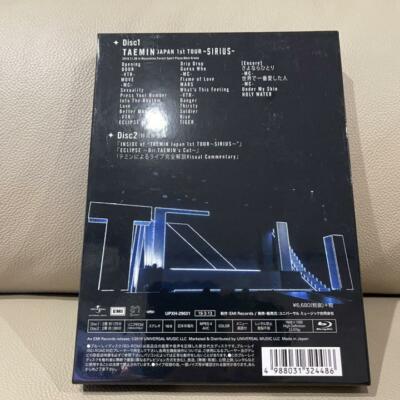 TAEMIN Japan 1st TOUR SIRIUS First Limited Edition 2-disc TAEMIN Japan 1st TOUR SIRIUS First Limited Edition 2-disc