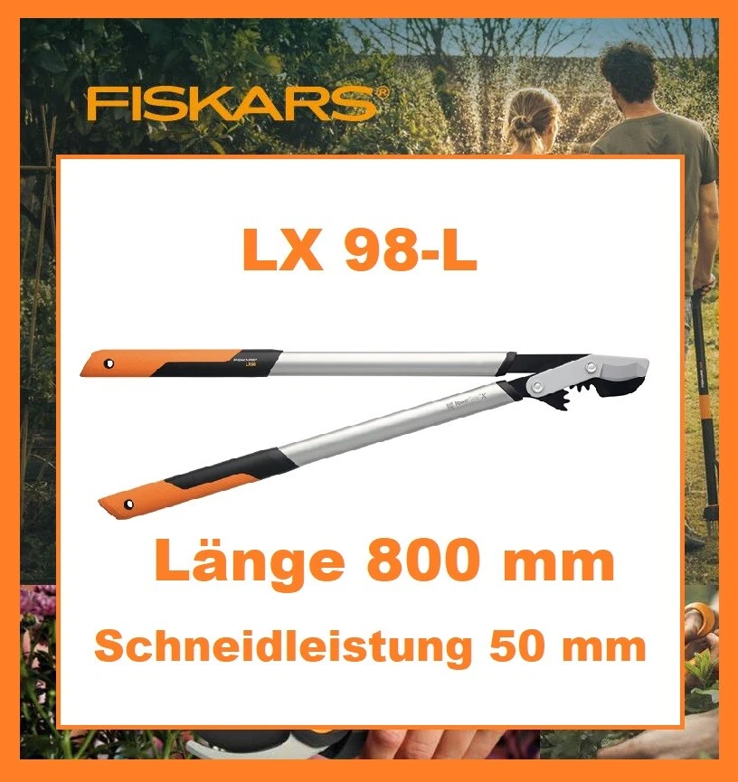 FISKARS Getriebeastschere LX 98-L Länge 800 mm Schneidleistung 50 mm # 1020188 - Bild 1 von 1