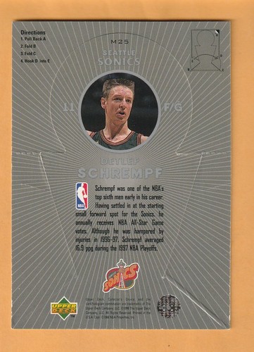 Detlef Schrempf Seattle Supersonics 1997-98 miniature a scelta da collezione #M25 - Foto 2 di 2