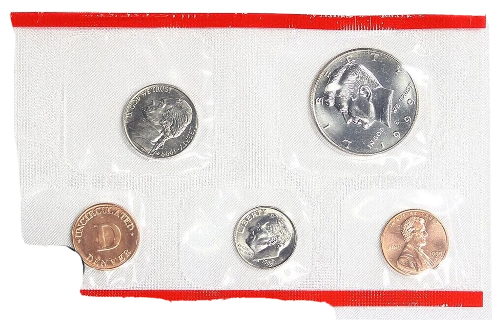 🇺🇸 1999 United States Mint Set, P/D Government Envelope +OGP - Image 4 of 4