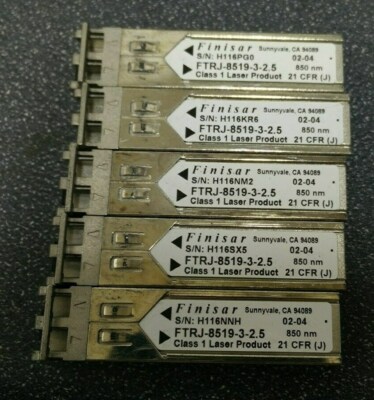 14x Finisar FTRJ-8519-3-2.5 SX 2Gbps 850nm SFP Fiber Optic Transceiver
