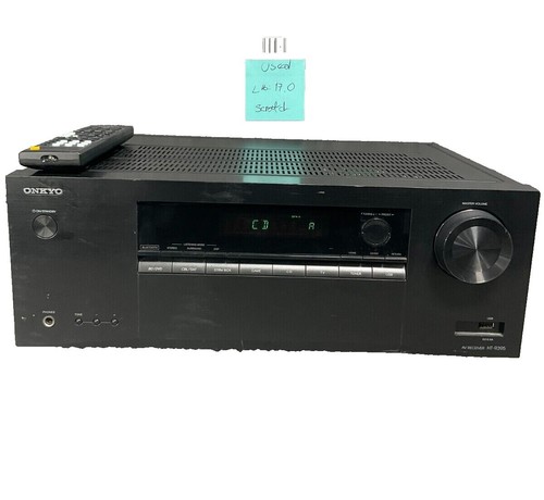 Onkyo TX-SR393 5.2ch A/V Receiver 80W/Ch Dolby Atmos DTS:X 4K HDR