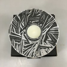 Orrefors Crystal Votive Candle Holder Icy Ljuslykta Martti Rytkonen Sweden NEW