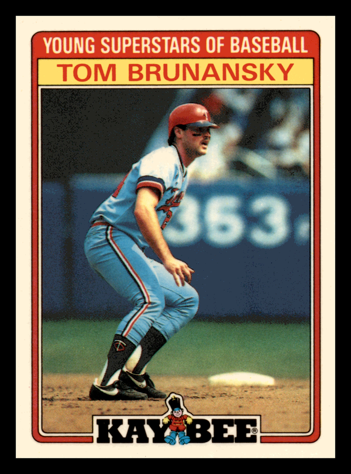1986 Topps Kay-Bee Young Superstars of Baseball Tom Brunansky  #4
