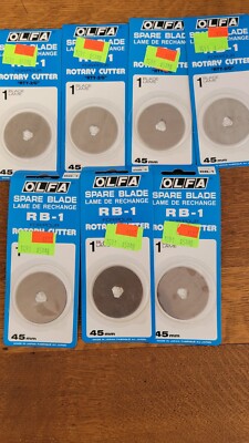 Lot of 7- OLFA RB-1 Spare Blade 45mm Sealed New 