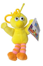 NEW WITH TAG 1997 TYCO SESAME STREET BEANS BIG BIRD PLUSH CLIP 6" TALL