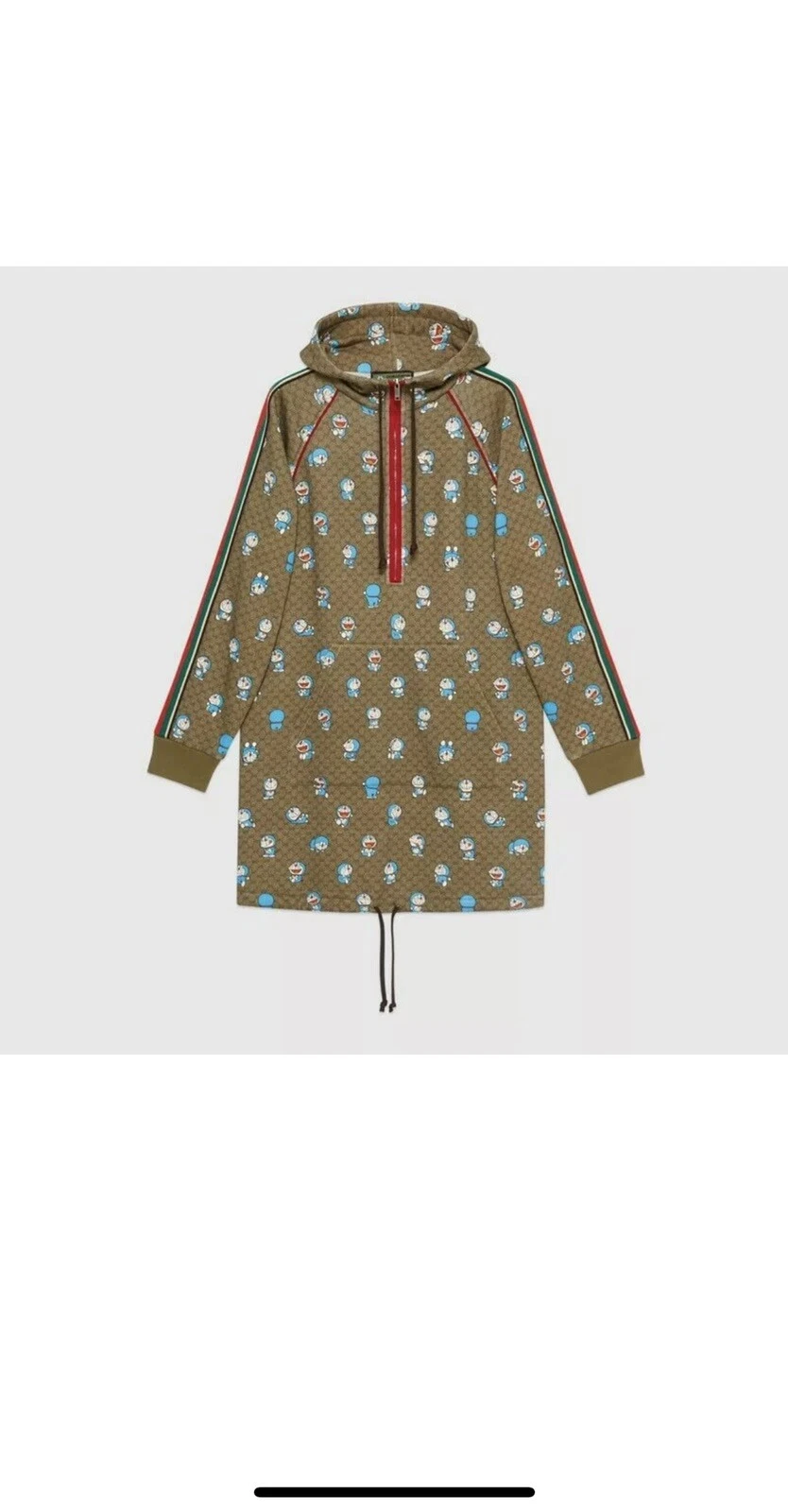 Robe jersey femme Gucci Doraemon édition limitée XS surdimensionnée neuve avec étiquettes M L