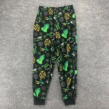 Christmas Pajama Boys XL 14/16 Black Elf Does Somebody Need A Hug Loungewear