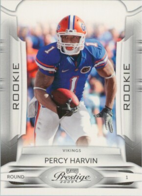 Percy Harvin RC 2009 Playoff Prestige Rookie #187 Minnesota Vikings NFL Football