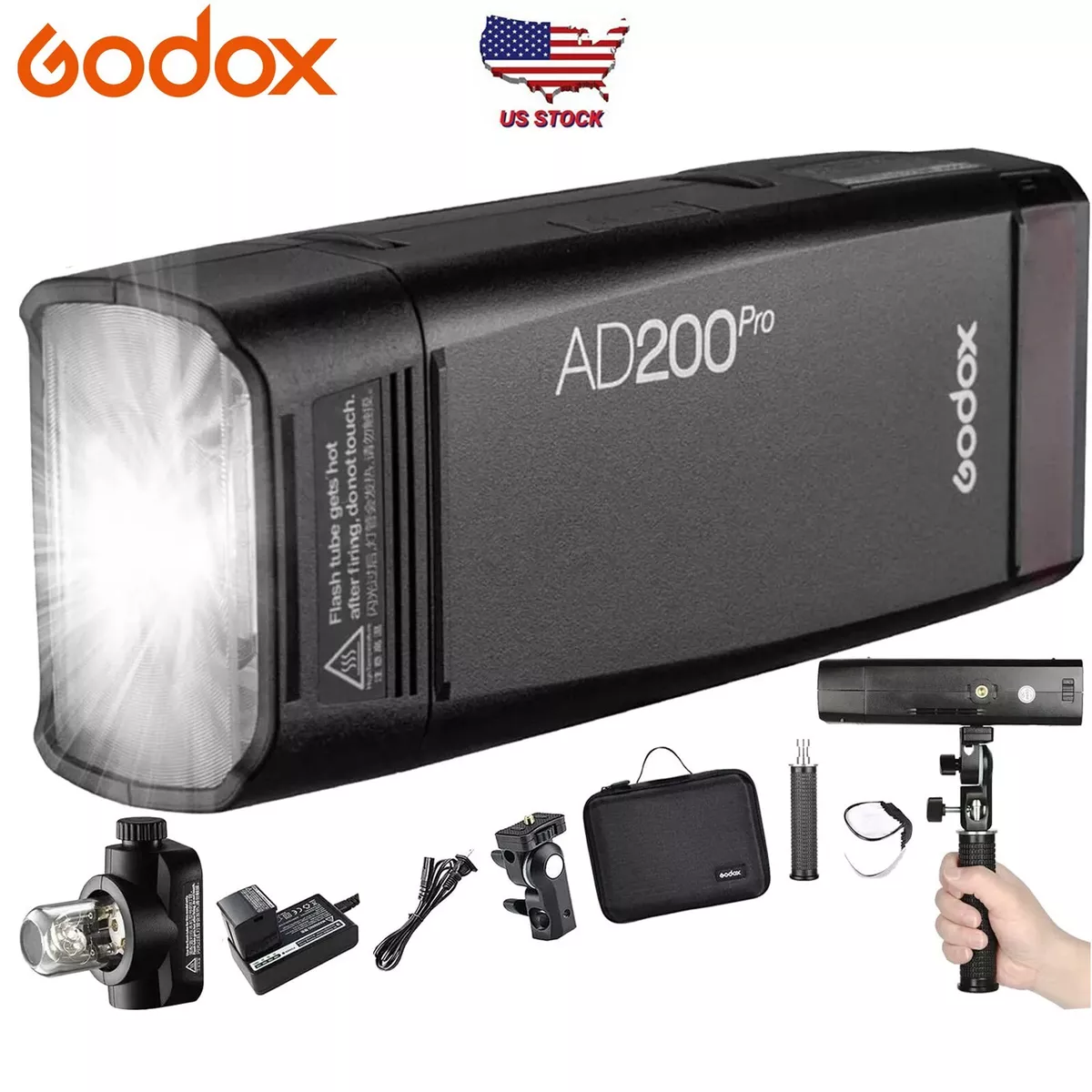 Godox AD200 Pro AD200Pro Flash for Sony Canon Nikon Fujifilm Fuji