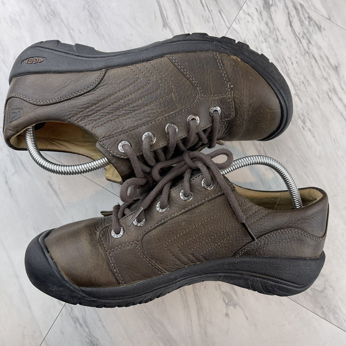 Keen Mens Shoe Alki Lace Size 9.5 Brown Leather Athletic Oxford Comfort Shoes KEEN Alki Lace Shitake 13008 Brown Leather | Mercari main image 2