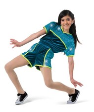 Blue Green Velour Hip Hop Dance Costume, A Wish Come True 22996 "It's Tricky" LC