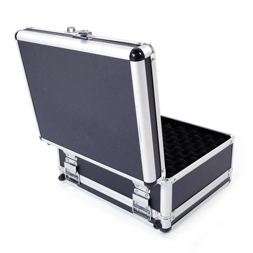 US Aluminum Framed HandGun Pistol Locking Box Hard Storage Carry Case 30*15*23cm - Picture 4 of 13