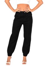 Wakee's Bylily Chino's High Rise In Black BA003