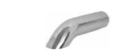 Brand New Polished Stainless Turn Down Exhaust Tip 3'' IN 3 1/2'' Out 15'' Long