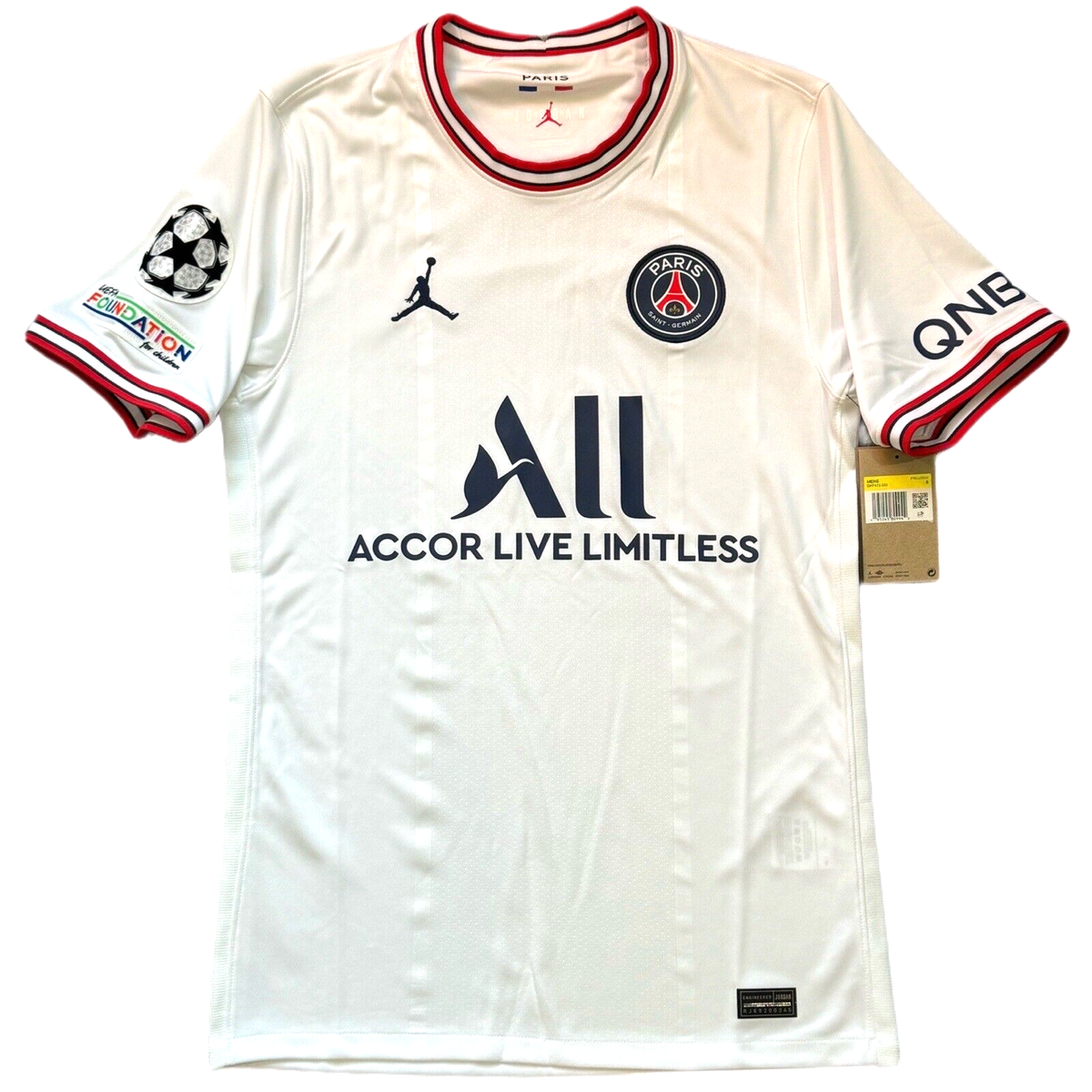 2021/22 PSG Fourth UCL Jersey #30 Messi Small Jordan Paris 2021/22 PSG Fourth UCL Jersey #30 Messi Small Jordan Paris