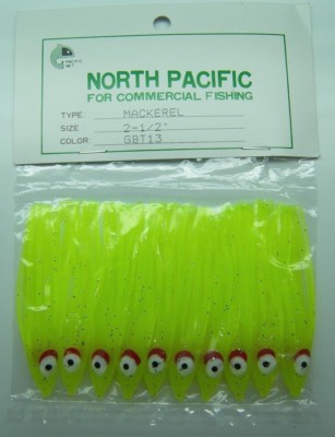 2-1/8'' Octopus Squid Skirt North Pacific Trolling Lure Vinyl 10 Pack 