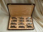 FRENCH ART DECO CHROMED METAL KNIVE RESTS,ANIMALS,SET OF 12,1930s YEARS.