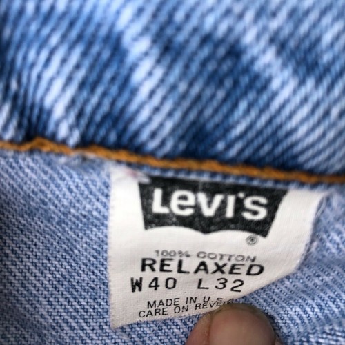 VTG Levi's 540 Jeans USA High Rise Relaxed Tapered Stone Tag 40x32 Actual 38x29 - Picture 4 of 5