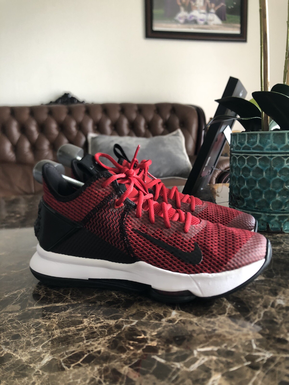 BV7427-002 Red Basketball Shoes Size 
