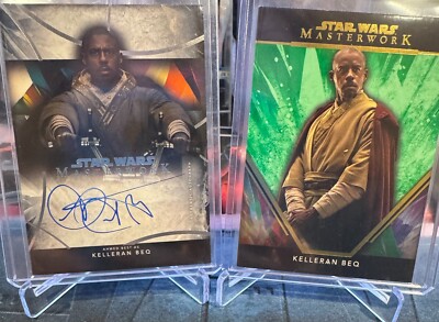 2024 Star Wars Masterwork AHMED BEST Auto Kelleran Beq and Green Parallel 69/99