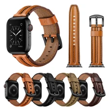 Genuine Leather iWatch Band Strap For Apple Watch Series 10 9 8 7 6 5 4 SE Ultra