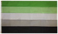 3x5 Aromantic Pride Premium Waterproof Polyester Flag 3'x5' Durable Bold 100D