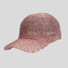 Verstellbare Damen Baseball Cap Glitzer Pailletten Sonnenhut Atmungsaktiv Sommer