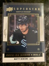 Matty Beniers  2023-24 upper Deck Series 1 Superstar Honor Roll HR-2