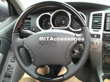 Toyota Fj120 Land Cruiser Fj100 Piano Black Leather Steering Wheel-standard